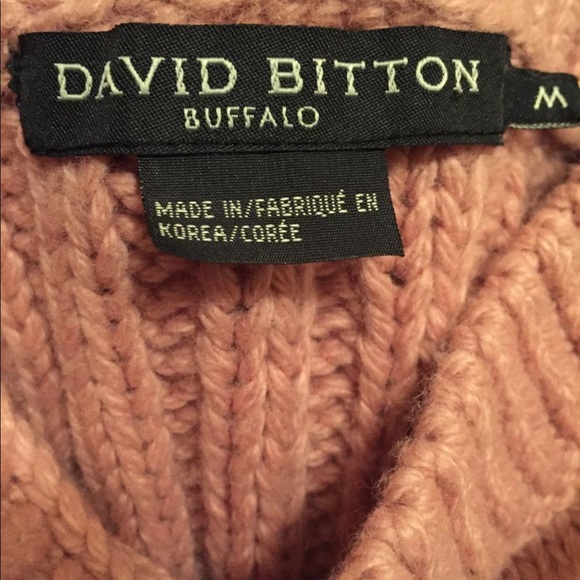 David Bitton Mauve Knit Top - Picture 2 of 3
